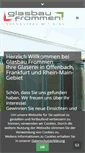 Mobile Screenshot of glasbau-frommen.de